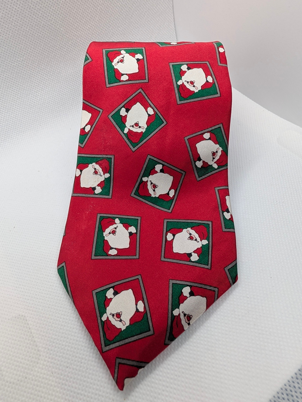 Christmas Wembley Silk Neck Tie with Santa.